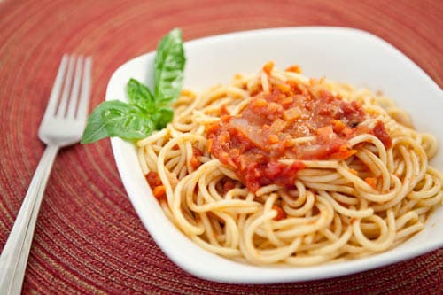 Spaghetti with Marinara Sauce