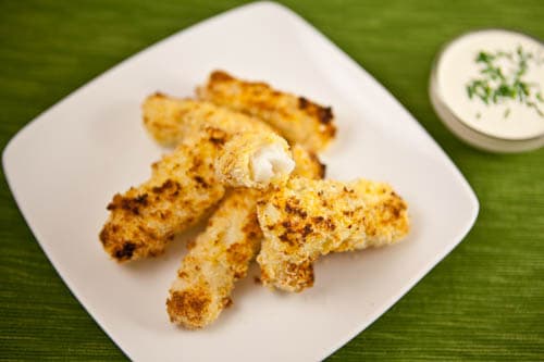 Crunchy Oven Baked Fish Sticks