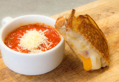 Half Tomato Soup & Half Grilled Cheese Sandwich
