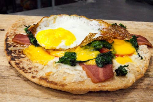 Breakfast Flat Bread Pizza
