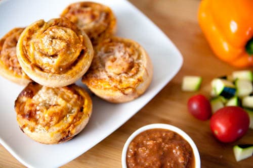 Veggie Packed Pizza Rolls
